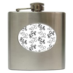 Gray Elegance  Hip Flask (6 Oz) by Valentinaart