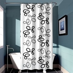 Gray Elegance  Shower Curtain 36  X 72  (stall)  by Valentinaart