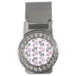 Magenta elegance  Money Clips (CZ)  Front