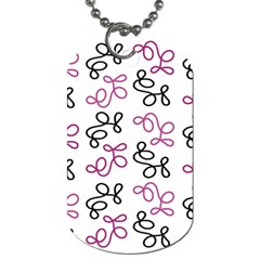 Magenta Elegance  Dog Tag (two Sides) by Valentinaart