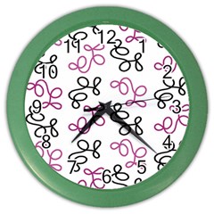 Magenta Elegance  Color Wall Clocks by Valentinaart