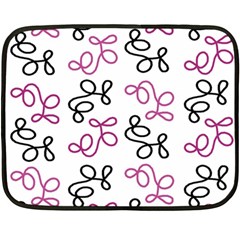 Magenta Elegance  Fleece Blanket (mini) by Valentinaart