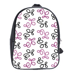 Magenta Elegance  School Bags(large)  by Valentinaart