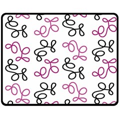 Magenta Elegance  Fleece Blanket (medium)  by Valentinaart