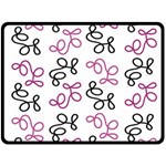 Magenta elegance  Double Sided Fleece Blanket (Large)  80 x60  Blanket Front