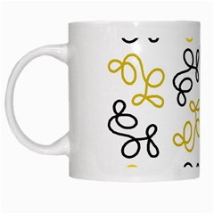 Yellow Elegance White Mugs by Valentinaart