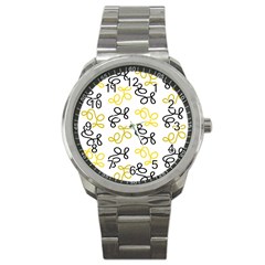 Yellow Elegance Sport Metal Watch by Valentinaart