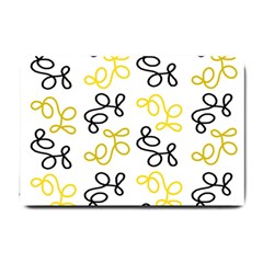 Yellow Elegance Small Doormat  by Valentinaart