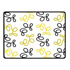 Yellow Elegance Fleece Blanket (small) by Valentinaart