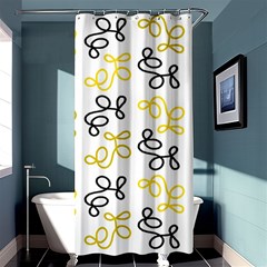 Yellow Elegance Shower Curtain 36  X 72  (stall)  by Valentinaart