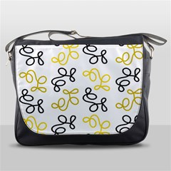 Yellow Elegance Messenger Bags by Valentinaart