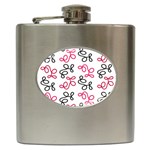 Red elegance  Hip Flask (6 oz) Front