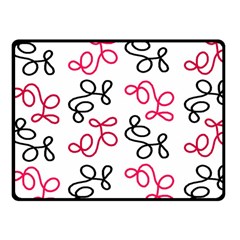 Red Elegance  Fleece Blanket (small) by Valentinaart