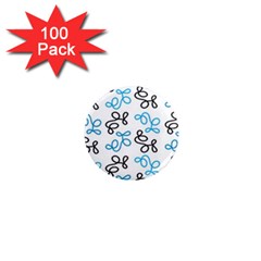 Blue Elegance  1  Mini Magnets (100 Pack)  by Valentinaart