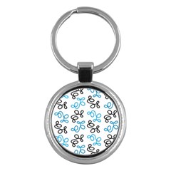 Blue Elegance  Key Chains (round)  by Valentinaart