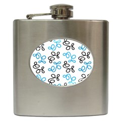 Blue Elegance  Hip Flask (6 Oz) by Valentinaart