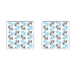 Blue elegance  Cufflinks (Square) Front(Pair)