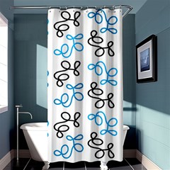 Blue Elegance  Shower Curtain 36  X 72  (stall)  by Valentinaart