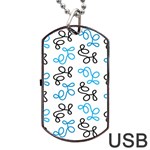 Blue elegance  Dog Tag USB Flash (Two Sides)  Front