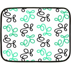 Green Elegance Double Sided Fleece Blanket (mini)  by Valentinaart