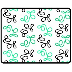 Green Elegance Fleece Blanket (medium)  by Valentinaart