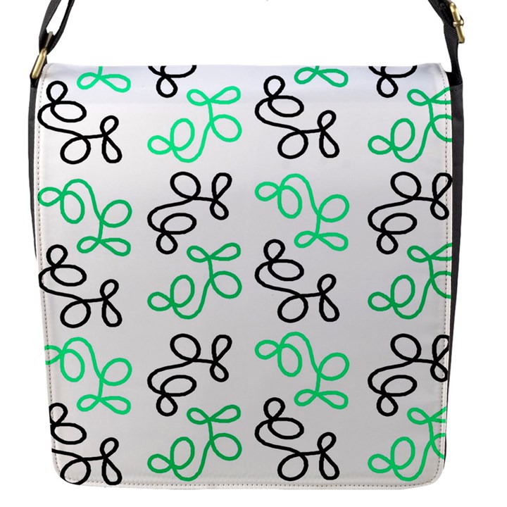 Green elegance Flap Messenger Bag (S)