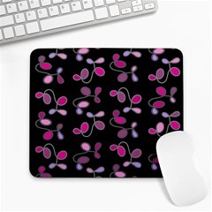 Magenta Garden Large Mousepads by Valentinaart