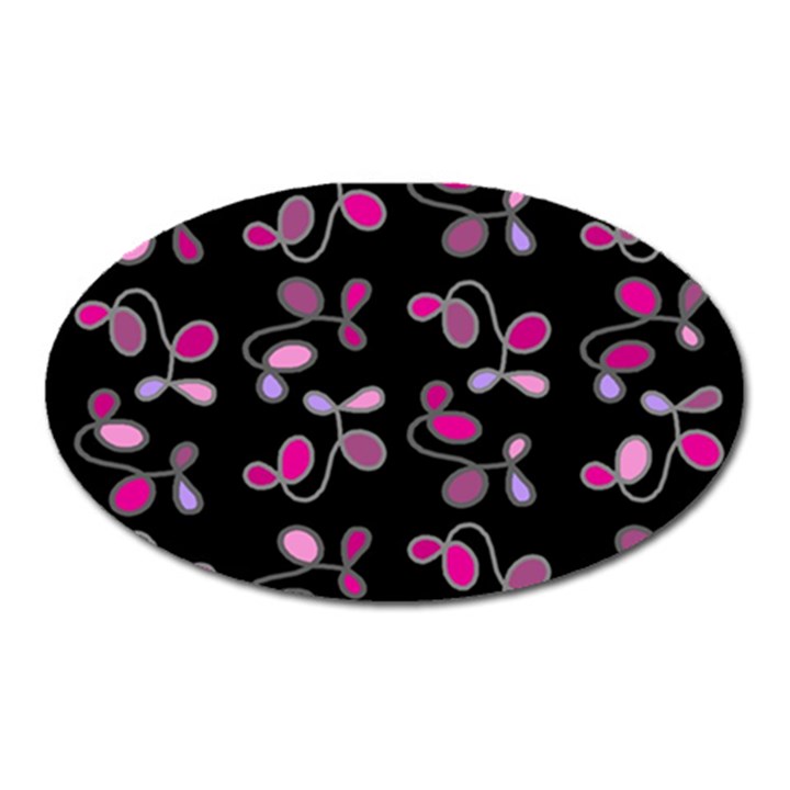 Magenta garden Oval Magnet