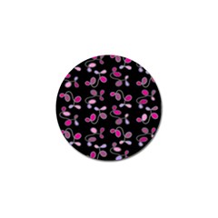 Magenta Garden Golf Ball Marker by Valentinaart