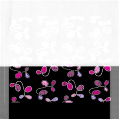 Magenta Garden Rectangular Jigsaw Puzzl by Valentinaart