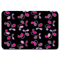 Magenta Garden Large Doormat  by Valentinaart