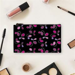 Magenta Garden Cosmetic Bag (small)  by Valentinaart