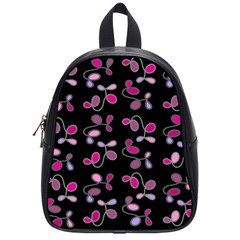 Magenta Garden School Bags (small)  by Valentinaart