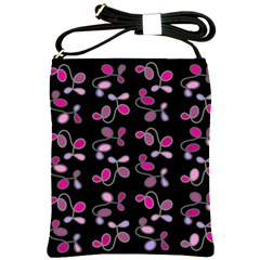 Magenta Garden Shoulder Sling Bags by Valentinaart