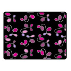 Magenta Garden Fleece Blanket (small) by Valentinaart