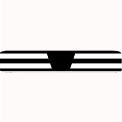 Black & White Stripes Big Triangle Small Bar Mats by EDDArt