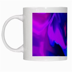 The Perfect Wave Pink Blue Red Cyan White Mugs by EDDArt