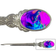 The Perfect Wave Pink Blue Red Cyan Letter Openers by EDDArt