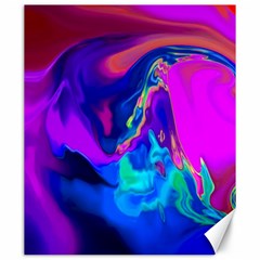 The Perfect Wave Pink Blue Red Cyan Canvas 20  X 24   by EDDArt