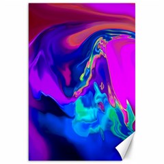 The Perfect Wave Pink Blue Red Cyan Canvas 20  X 30   by EDDArt