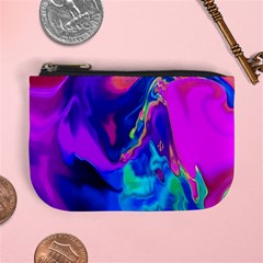 The Perfect Wave Pink Blue Red Cyan Mini Coin Purses by EDDArt