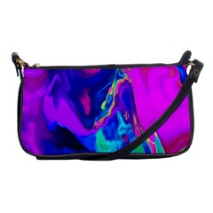 The Perfect Wave Pink Blue Red Cyan Shoulder Clutch Bags by EDDArt