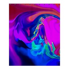 The Perfect Wave Pink Blue Red Cyan Shower Curtain 60  X 72  (medium)  by EDDArt