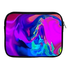 The Perfect Wave Pink Blue Red Cyan Apple Ipad 2/3/4 Zipper Cases by EDDArt