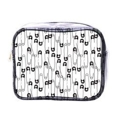 Safety Pin Pattern Mini Toiletries Bags