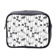 Safety Pin Pattern Mini Toiletries Bag 2-side by kostolom3000shop