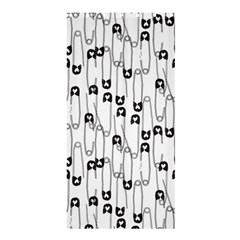 Safety Pin Pattern Shower Curtain 36  X 72  (stall)  by kostolom3000shop