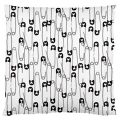 Safety Pin Pattern Large Cushion Case (one Side) by kostolom3000shop