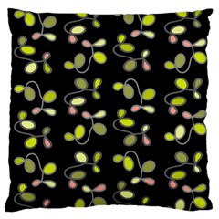 My Beautiful Garden Large Flano Cushion Case (two Sides) by Valentinaart