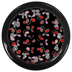 My Creative Garden  Wall Clocks (black) by Valentinaart